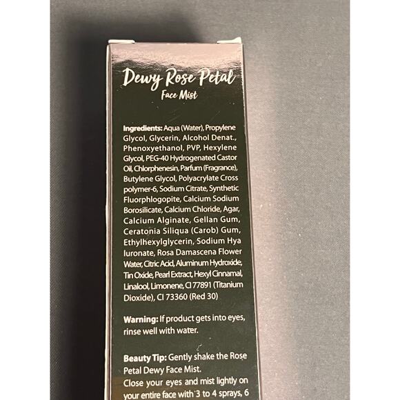 Girlactik Rose Petal Pink Pearl Extract Hydrating Dewy Face Mist 3.3 oz - Picture 4 of 7